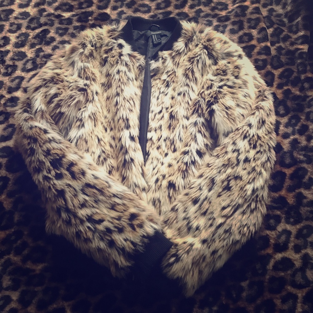 Faux fur coat!